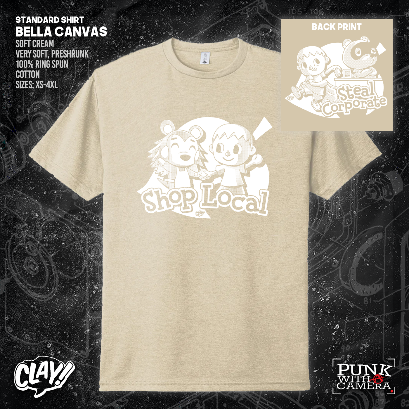 Shop Local Steal Corporate - Clay - Double Sided