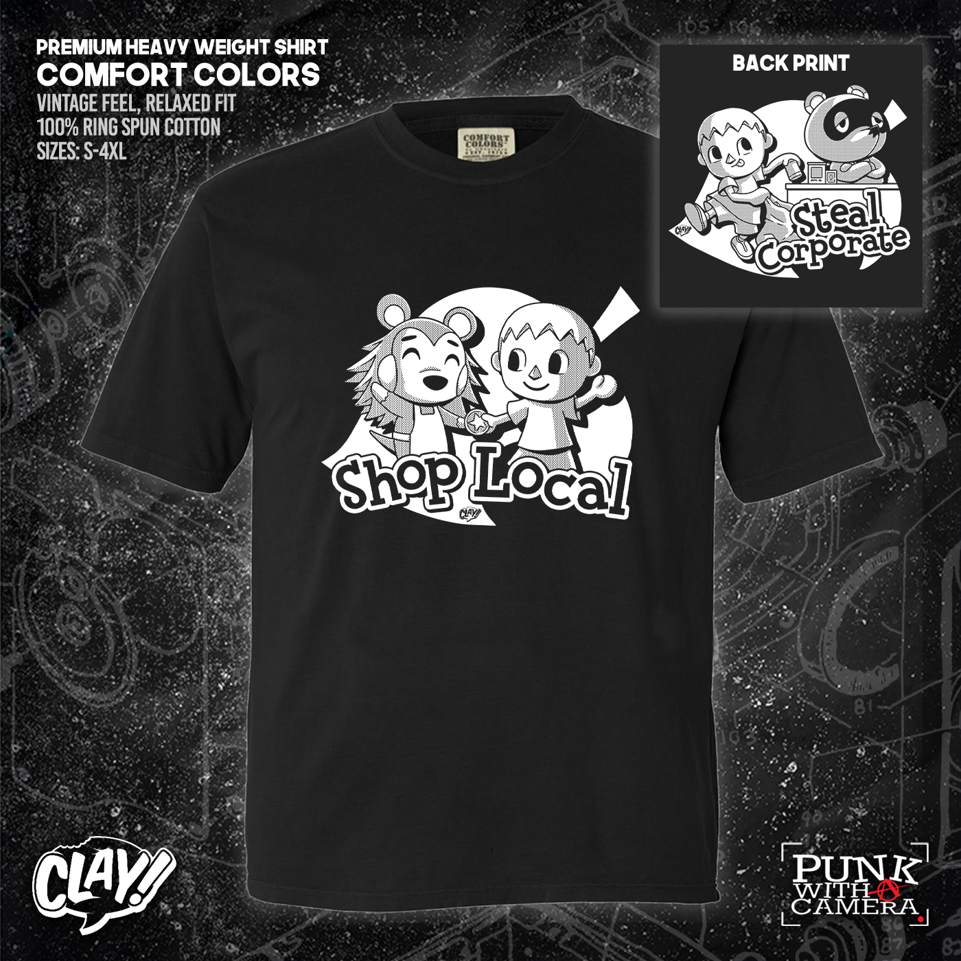 Shop Local Steal Corporate - Clay - Double Sided