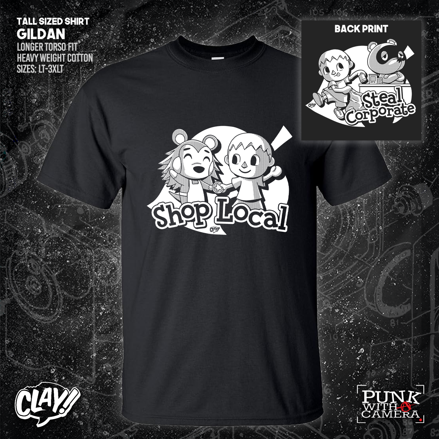 Shop Local Steal Corporate - Clay - Double Sided