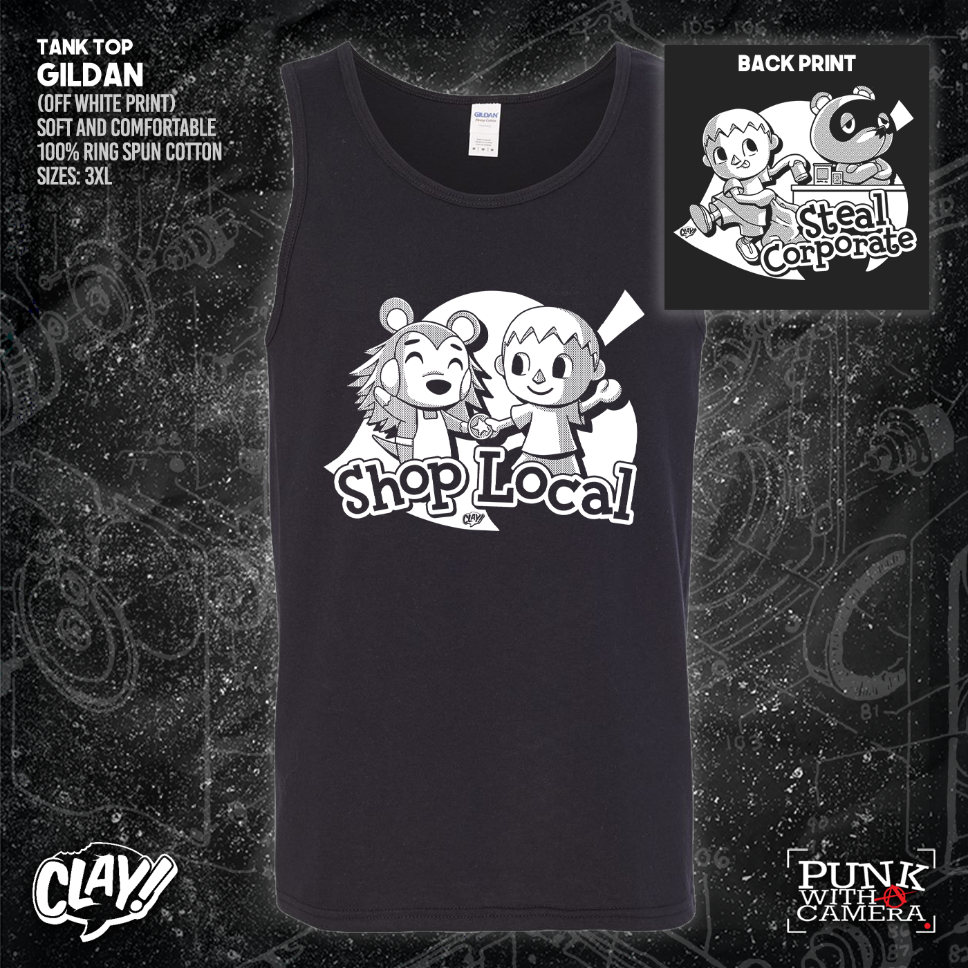 Shop Local Steal Corporate - Clay - Double Sided