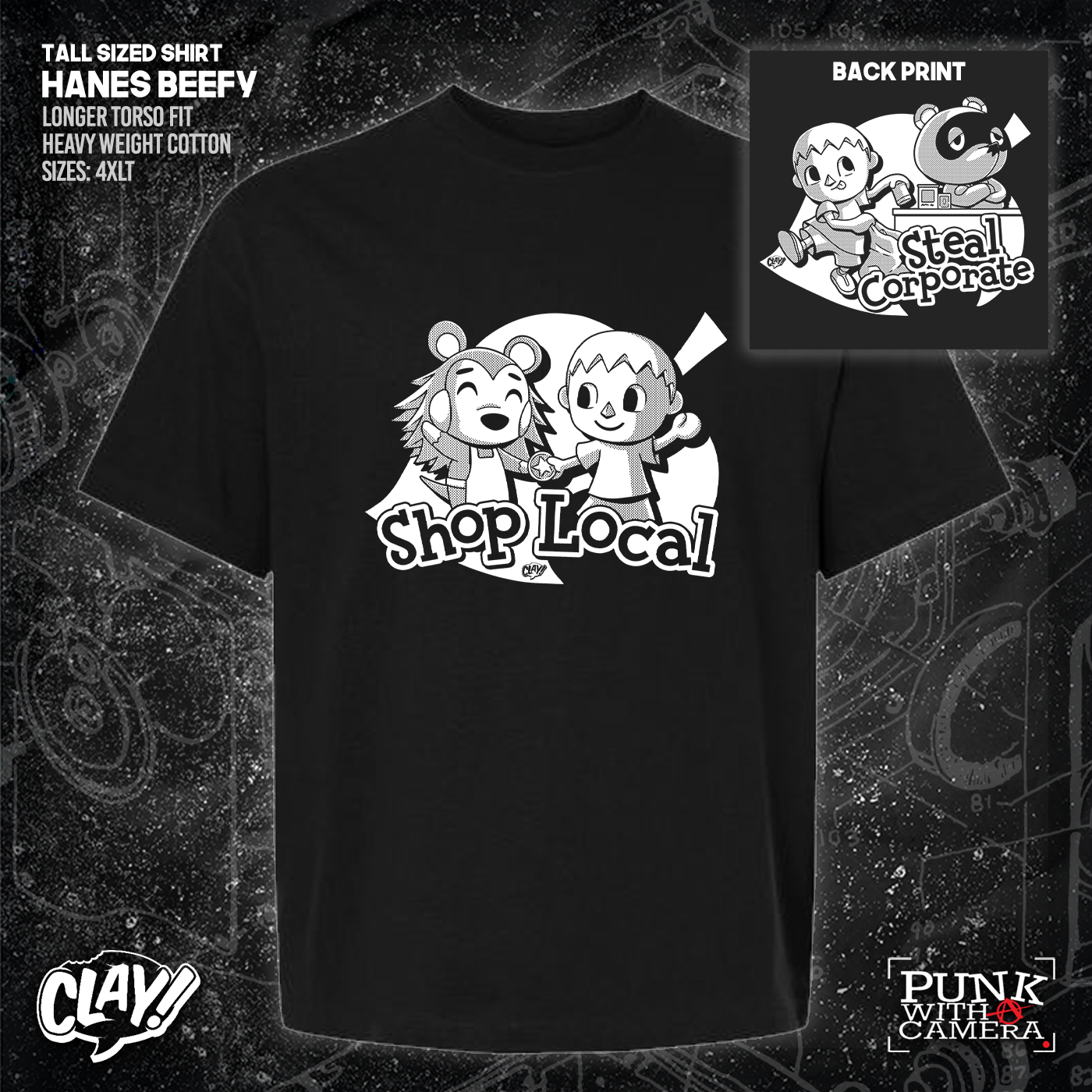 Shop Local Steal Corporate - Clay - Double Sided