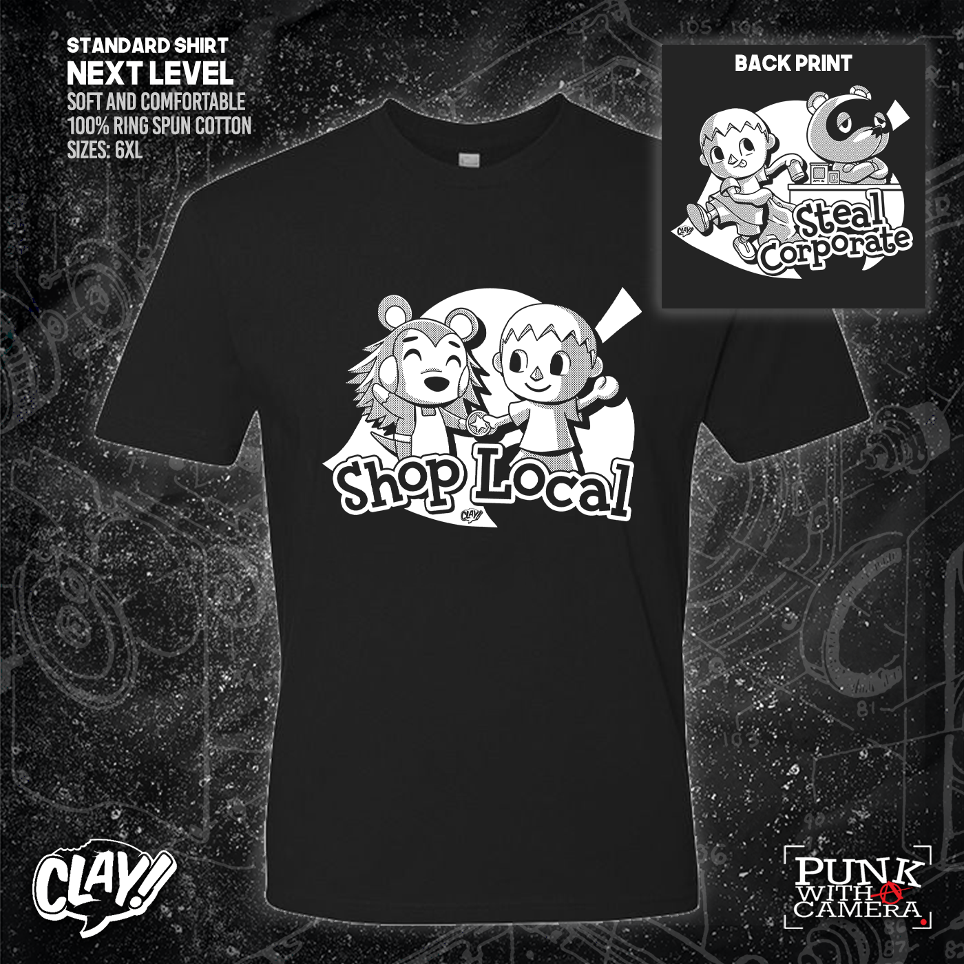 Shop Local Steal Corporate - Clay - Double Sided