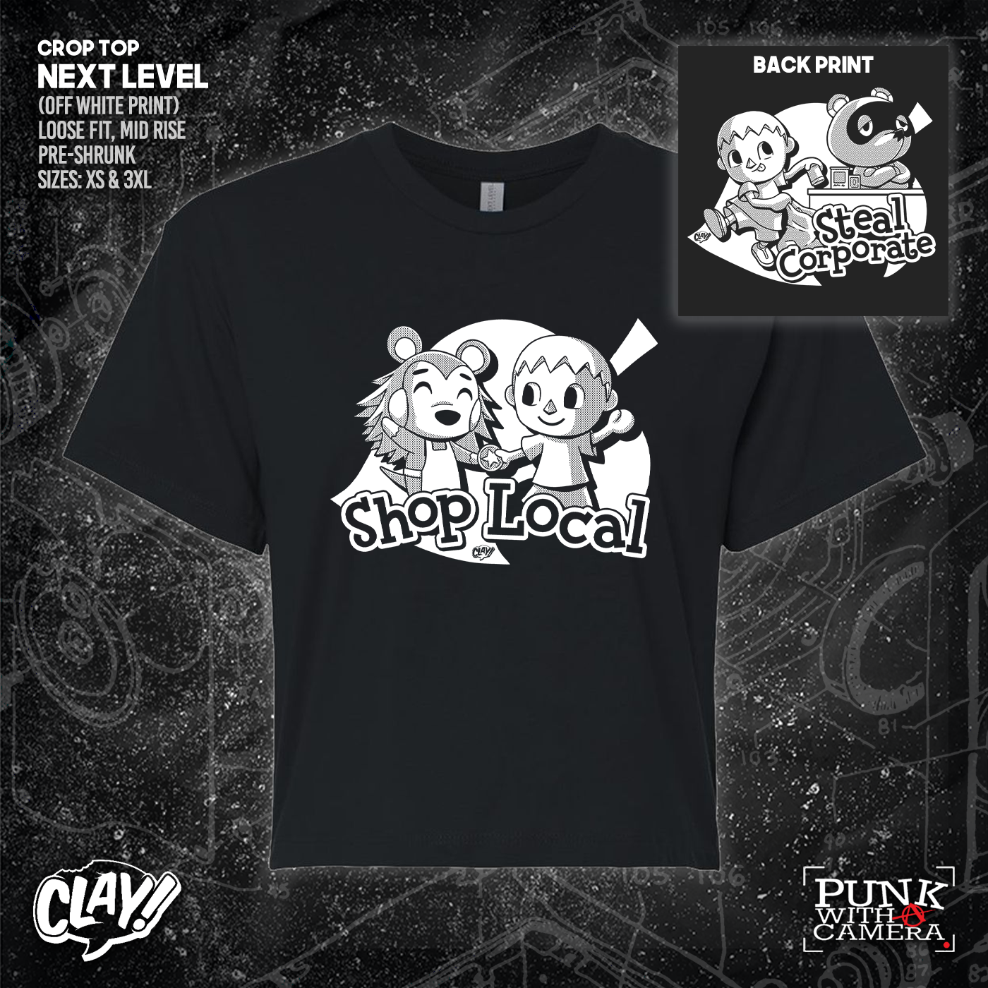 Shop Local Steal Corporate - Clay - Double Sided