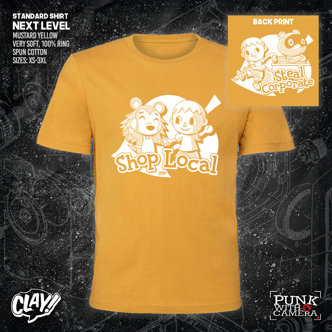 Shop Local Steal Corporate - Clay - Double Sided