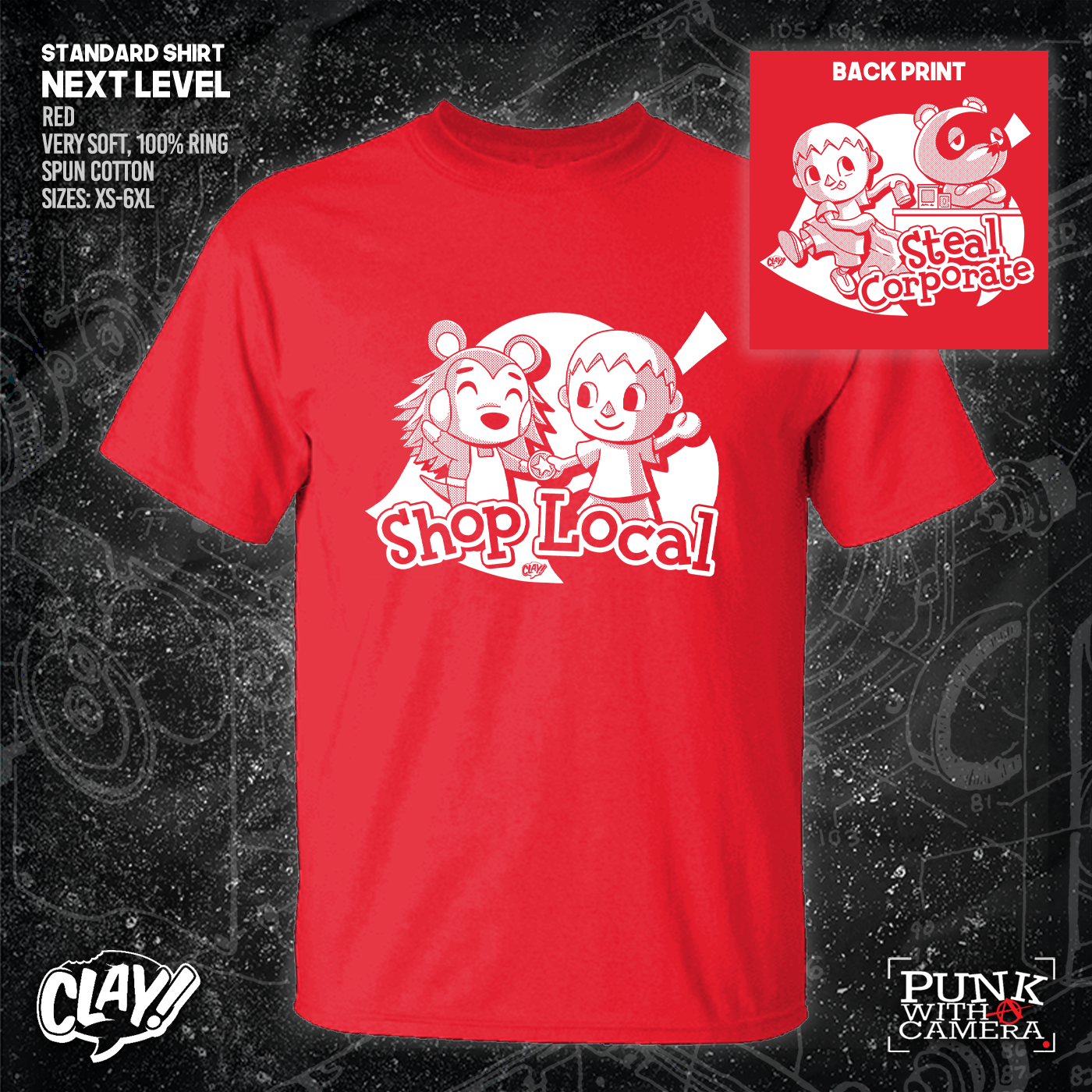 Shop Local Steal Corporate - Clay - Double Sided