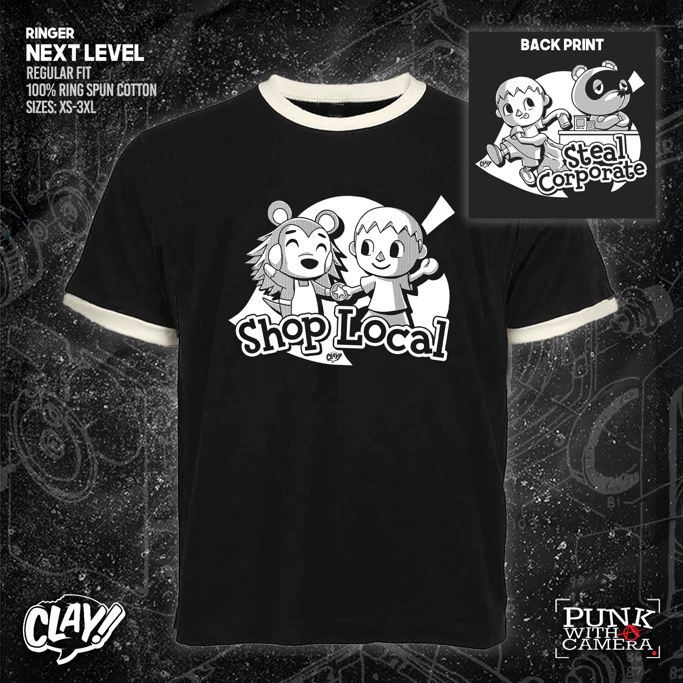 Shop Local Steal Corporate - Clay - Double Sided