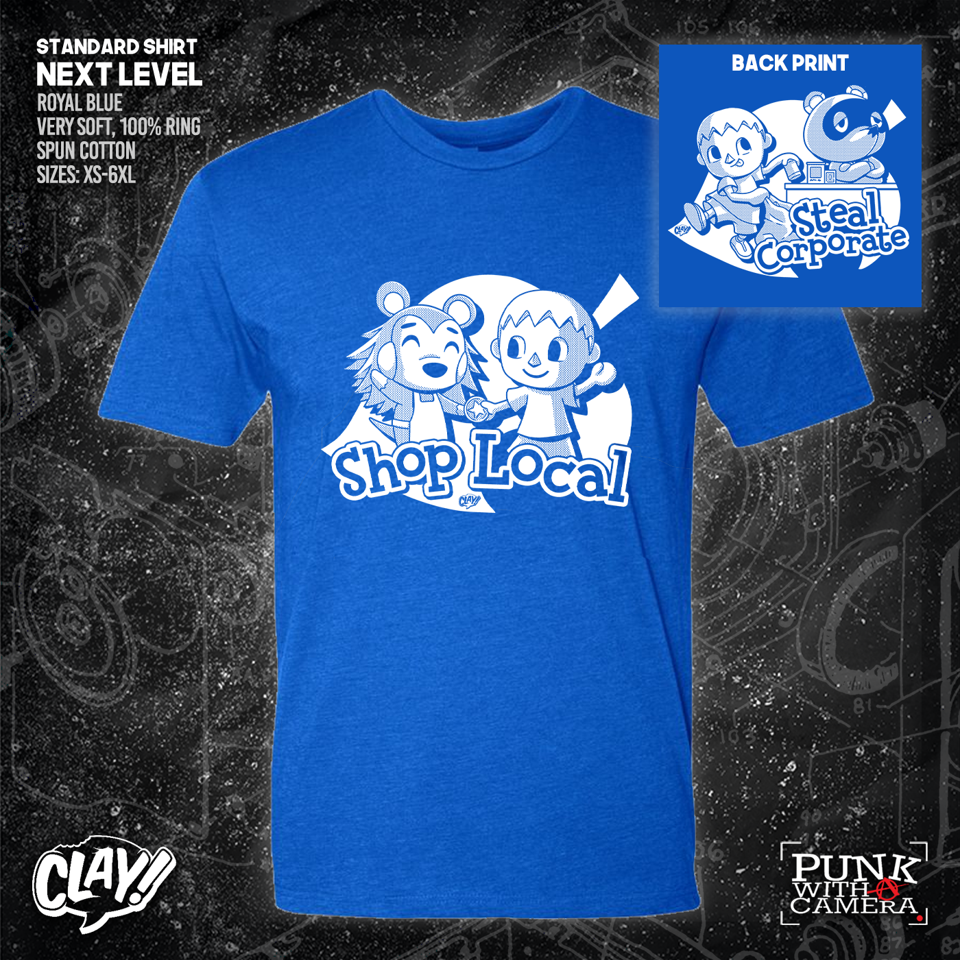 Shop Local Steal Corporate - Clay - Double Sided