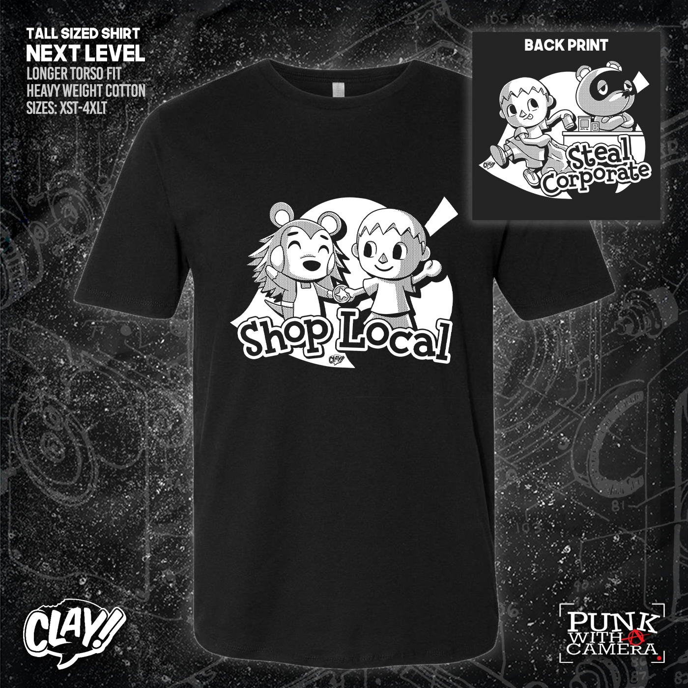 Shop Local Steal Corporate - Clay - Double Sided