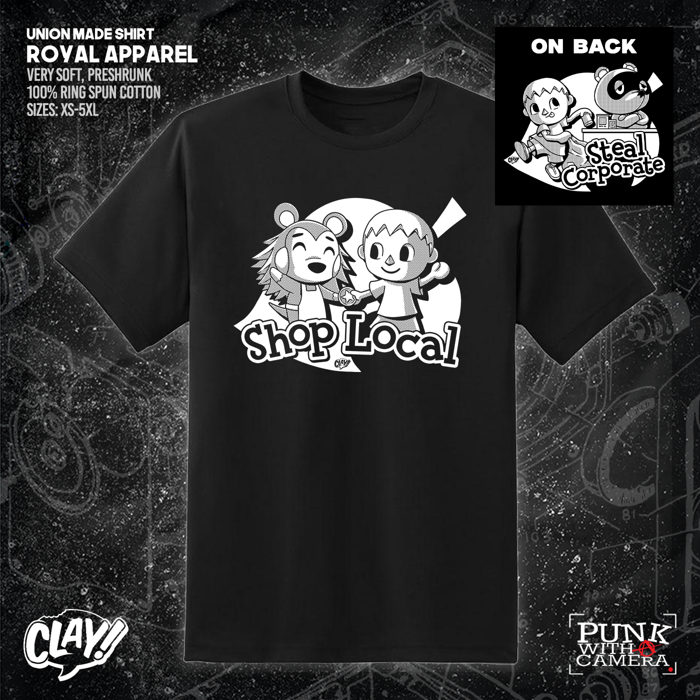 Shop Local Steal Corporate - Clay Graham - Double Sided
