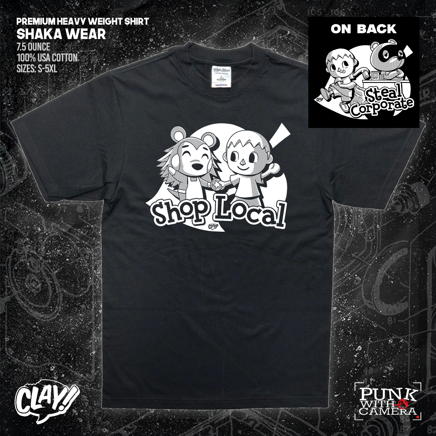 Shop Local Steal Corporate - Clay Graham - Double Sided