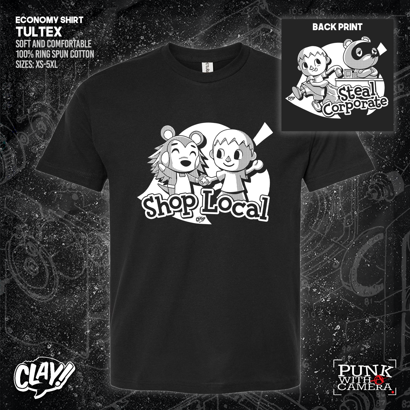 Shop Local Steal Corporate - Clay - Double Sided