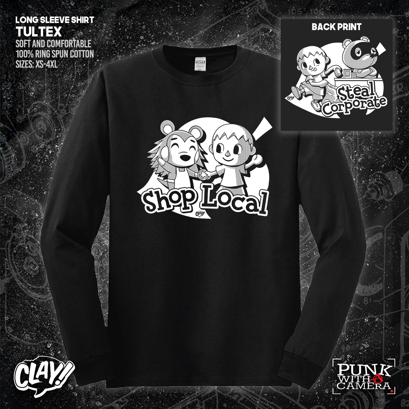 Shop Local Steal Corporate - Clay - Double Sided