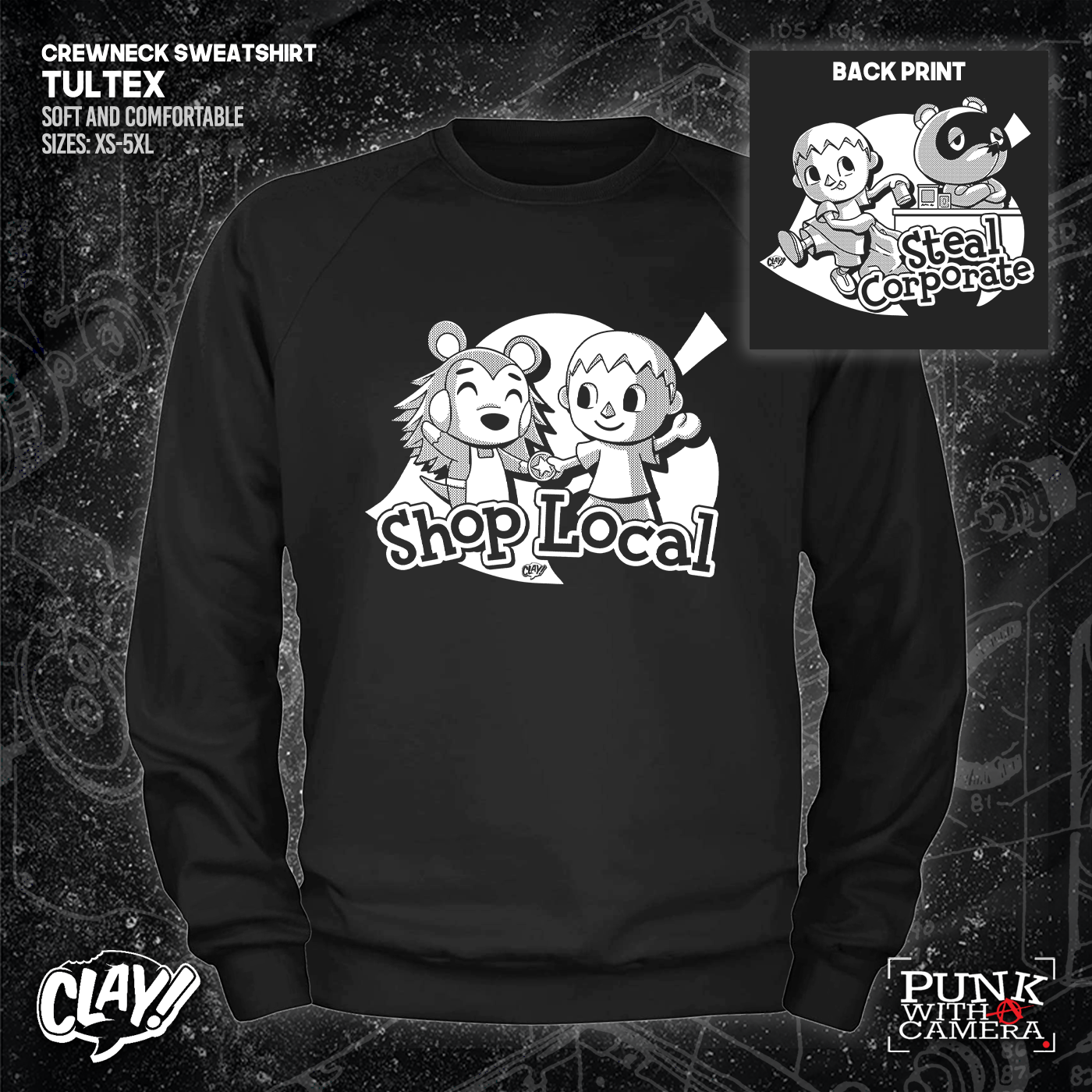 Shop Local Steal Corporate - Clay - Double Sided