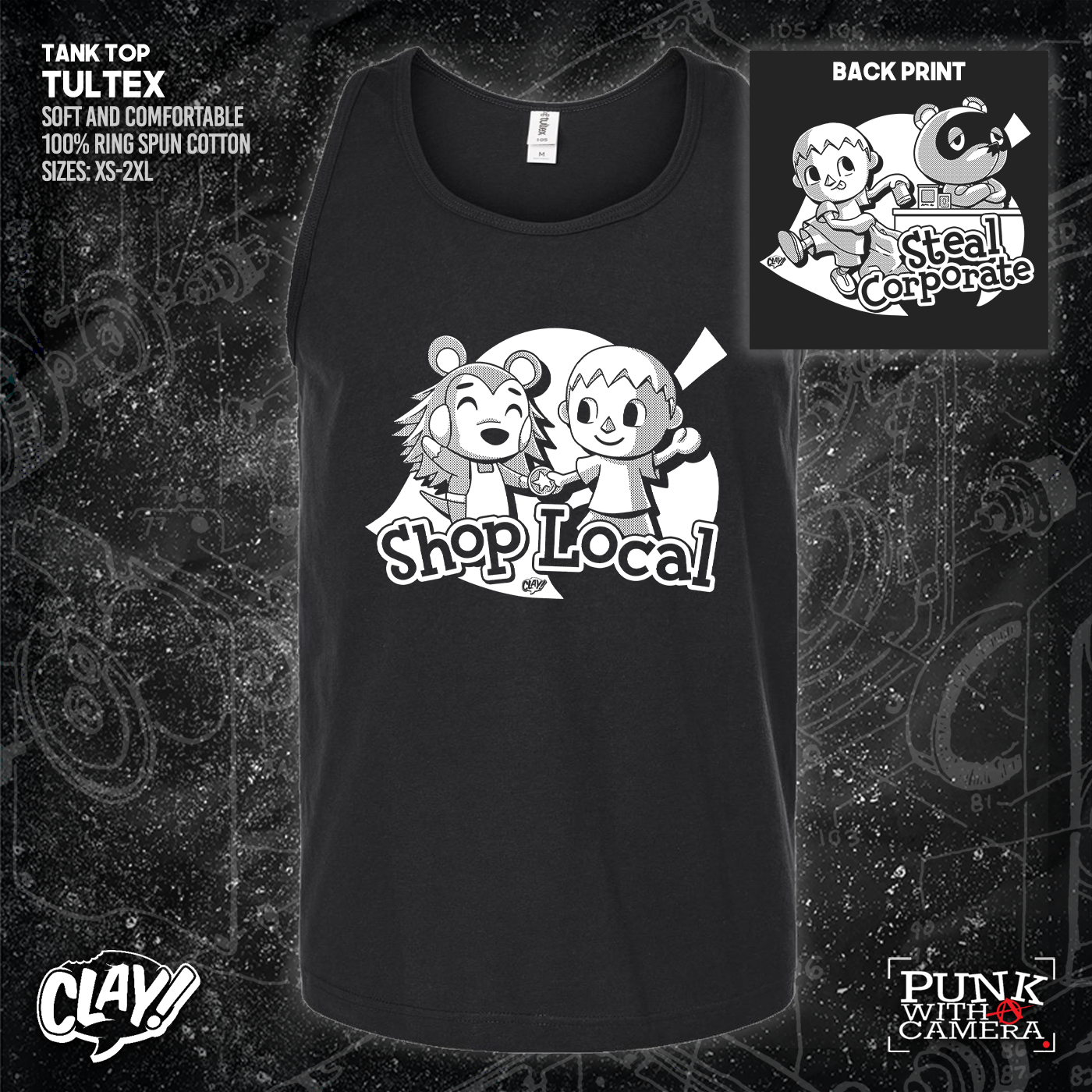 Shop Local Steal Corporate - Clay - Double Sided