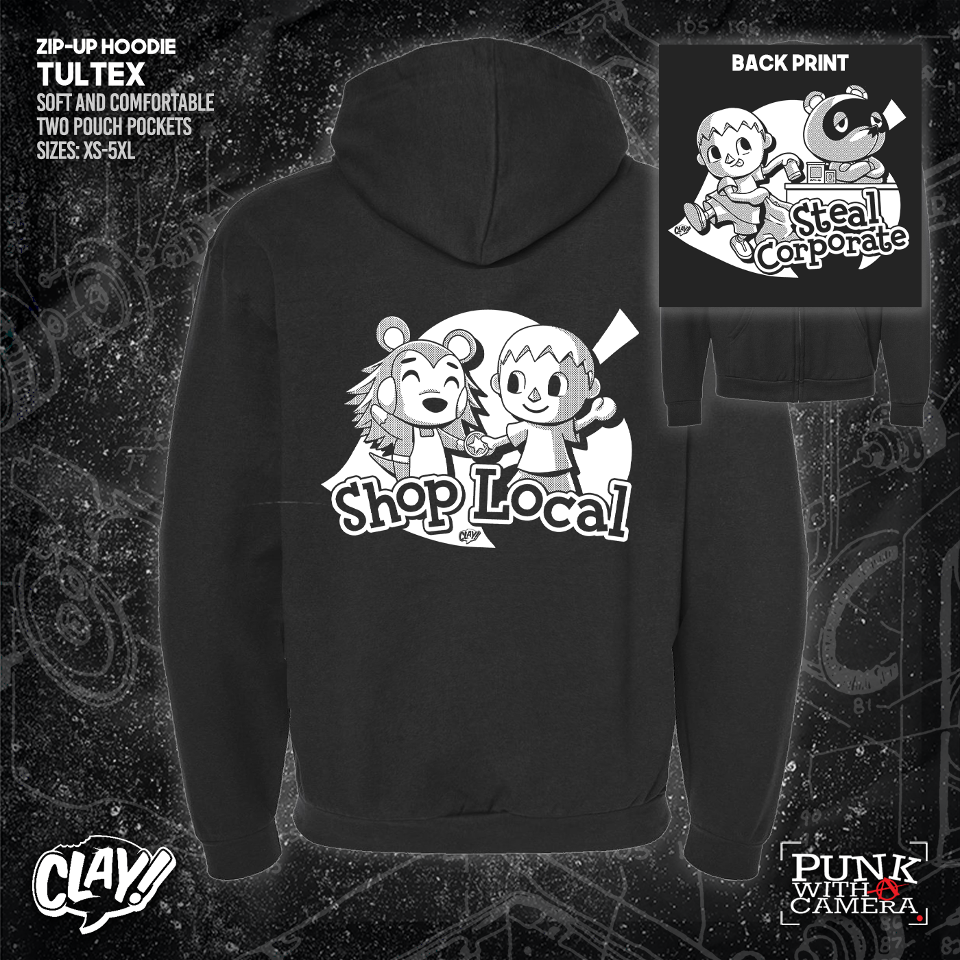 Shop Local Steal Corporate - Clay - Double Sided