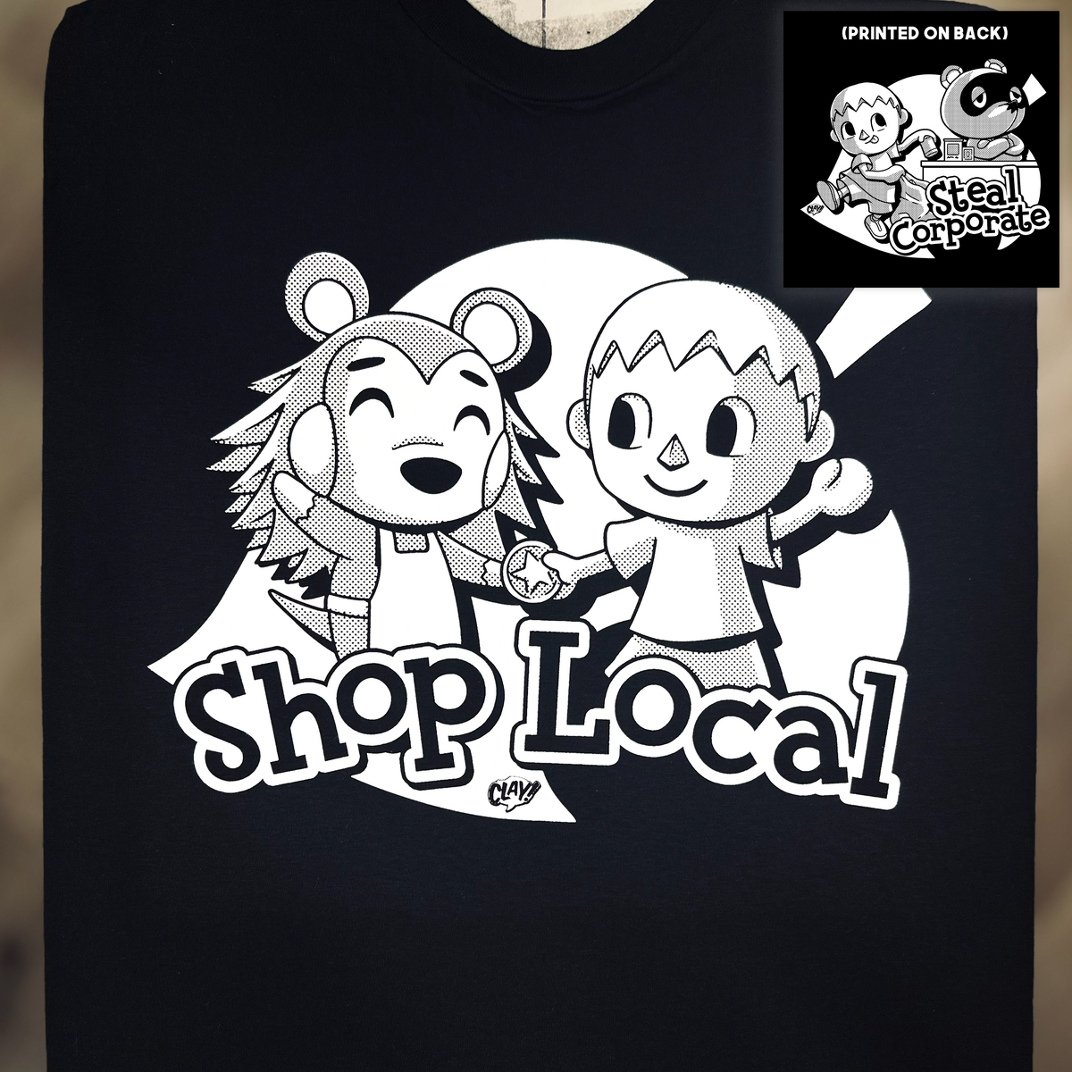 Shop Local Steal Corporate - Clay Graham - Double Sided