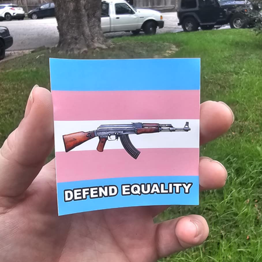 Defend Equality Trans Rights - Sticker (3X3)