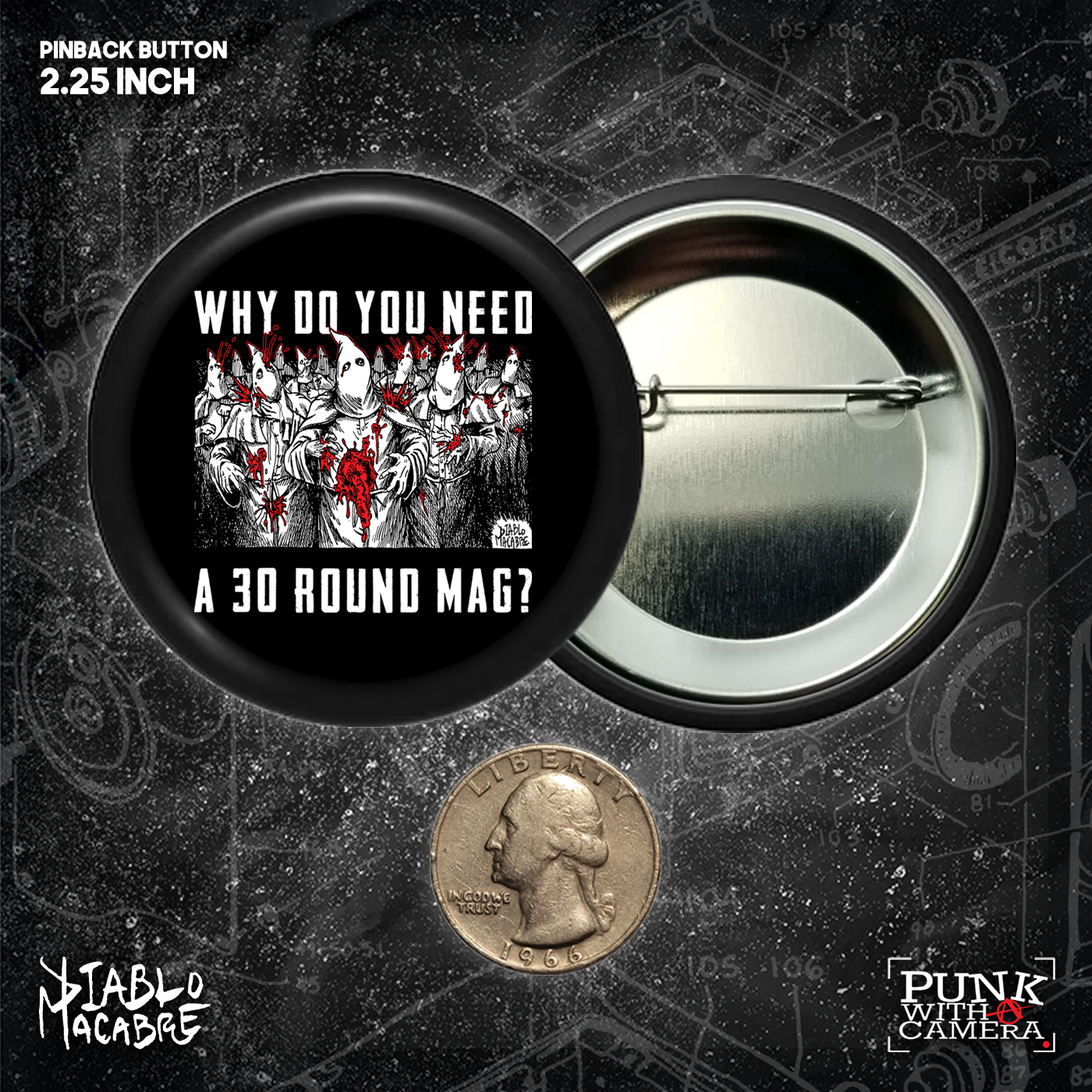 Why Do You Need A 30 Round Mag? - Buttons 2.25 Inch