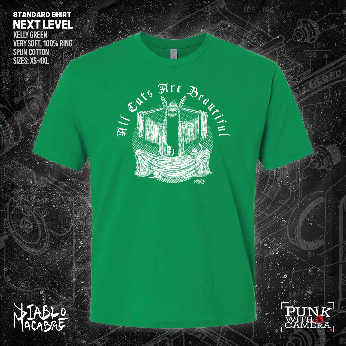 All Cats Are Beautiful - Skull - Diablo Macabre