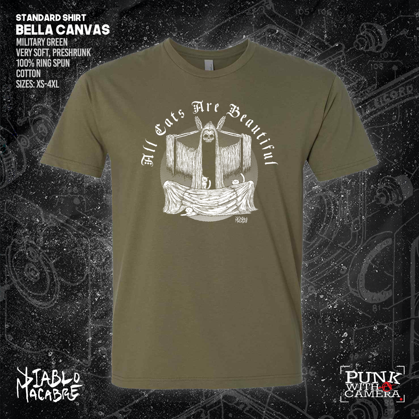 All Cats Are Beautiful - Skull - Diablo Macabre