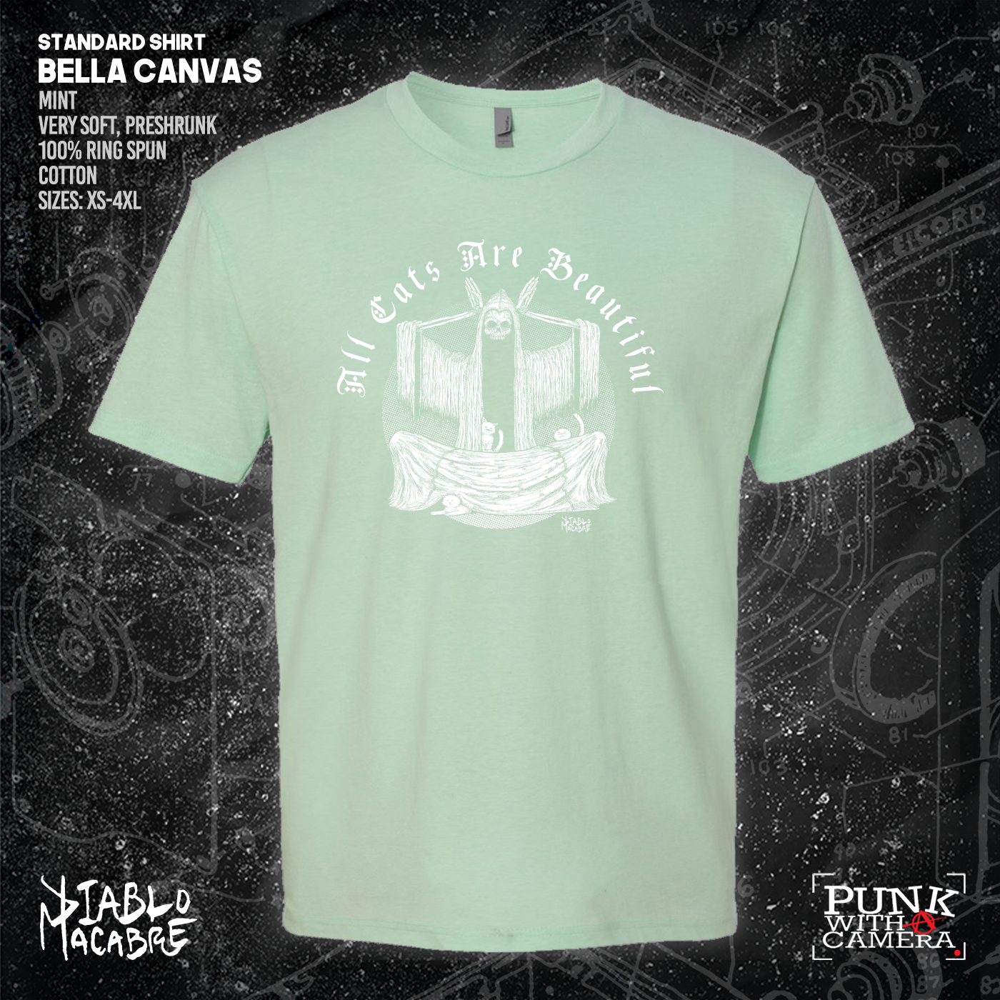 All Cats Are Beautiful - Skull - Diablo Macabre