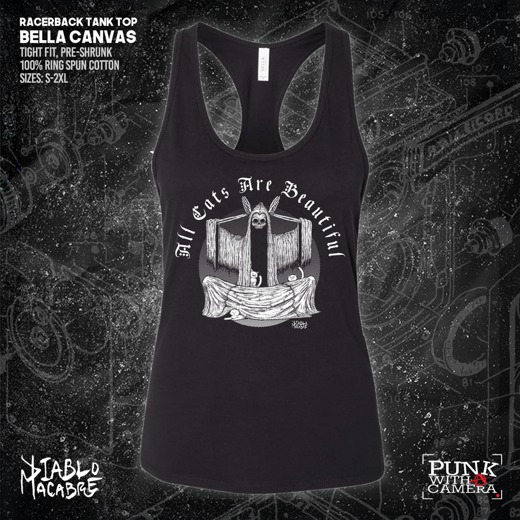 All Cats Are Beautiful - Skull - Diablo Macabre