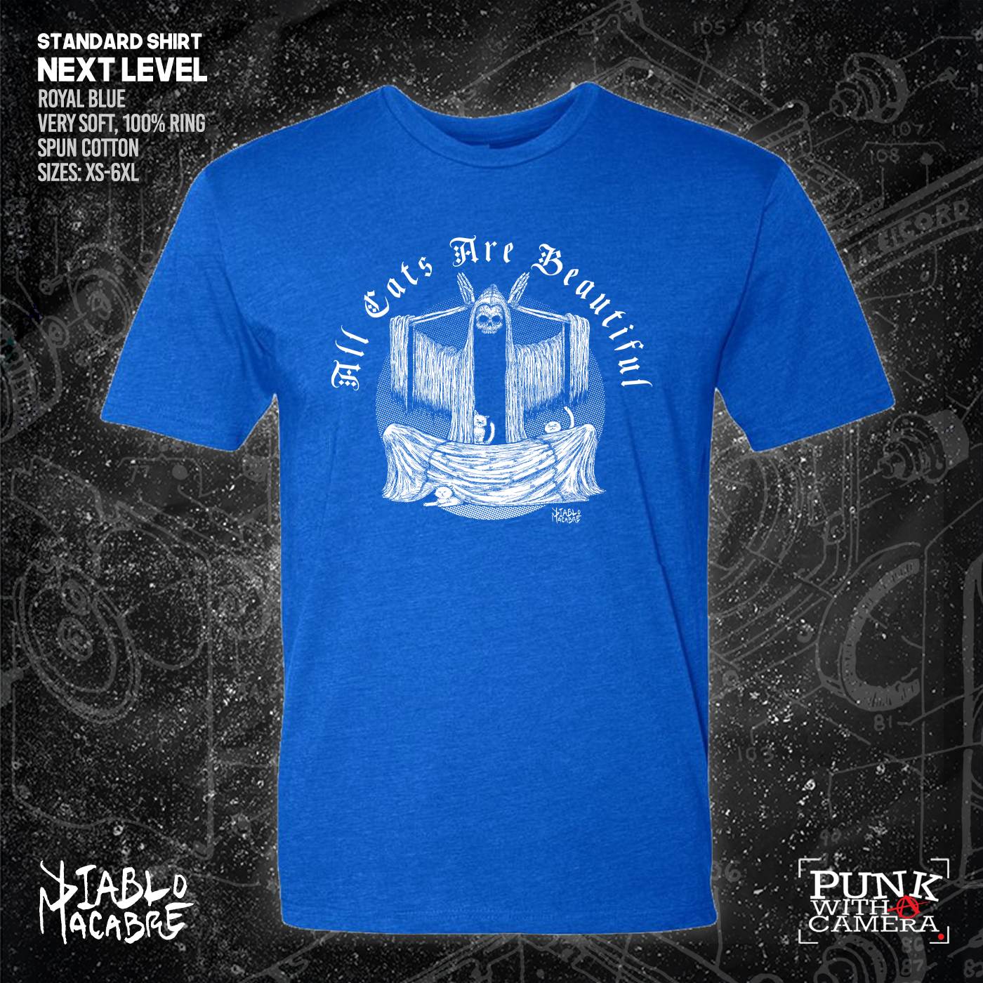 All Cats Are Beautiful - Skull - Diablo Macabre