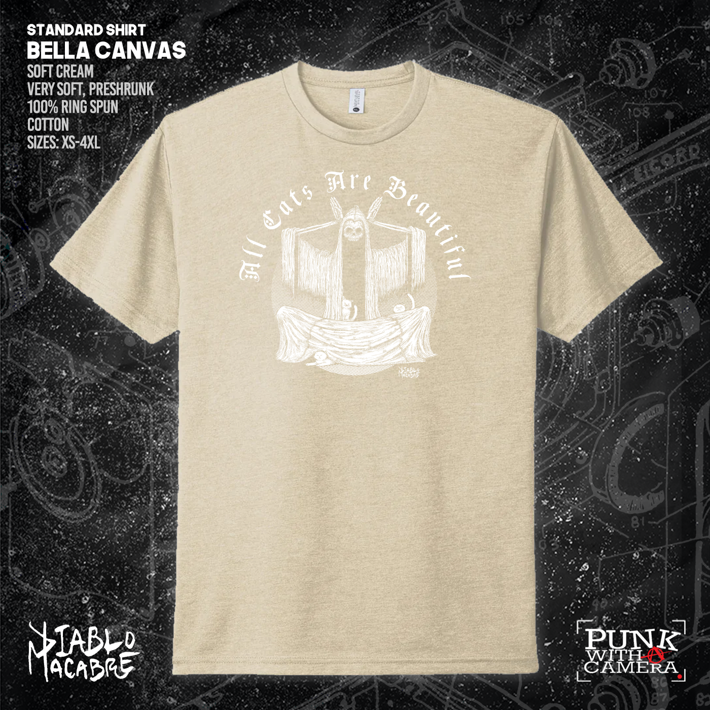 All Cats Are Beautiful - Skull - Diablo Macabre