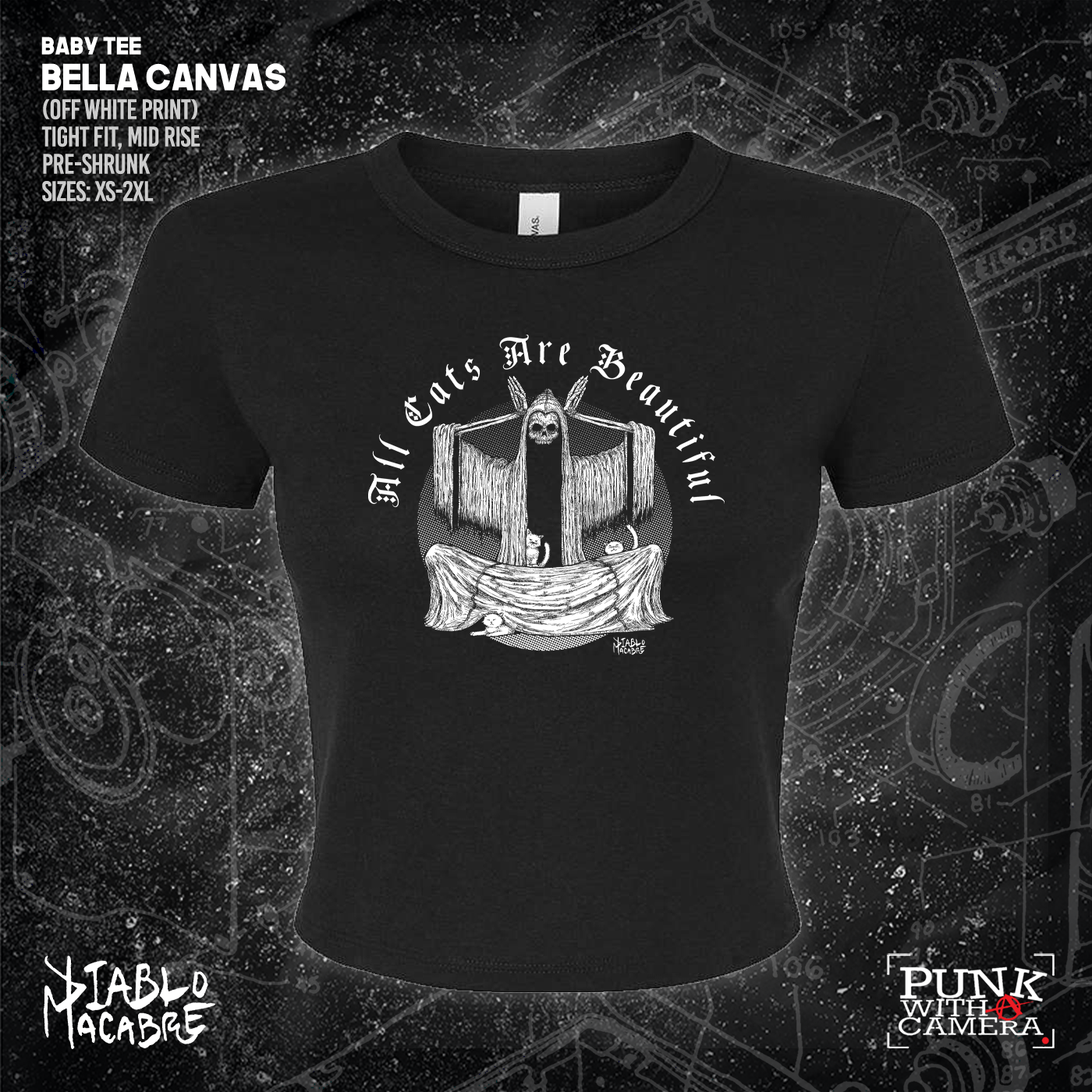 All Cats Are Beautiful - Skull - Diablo Macabre