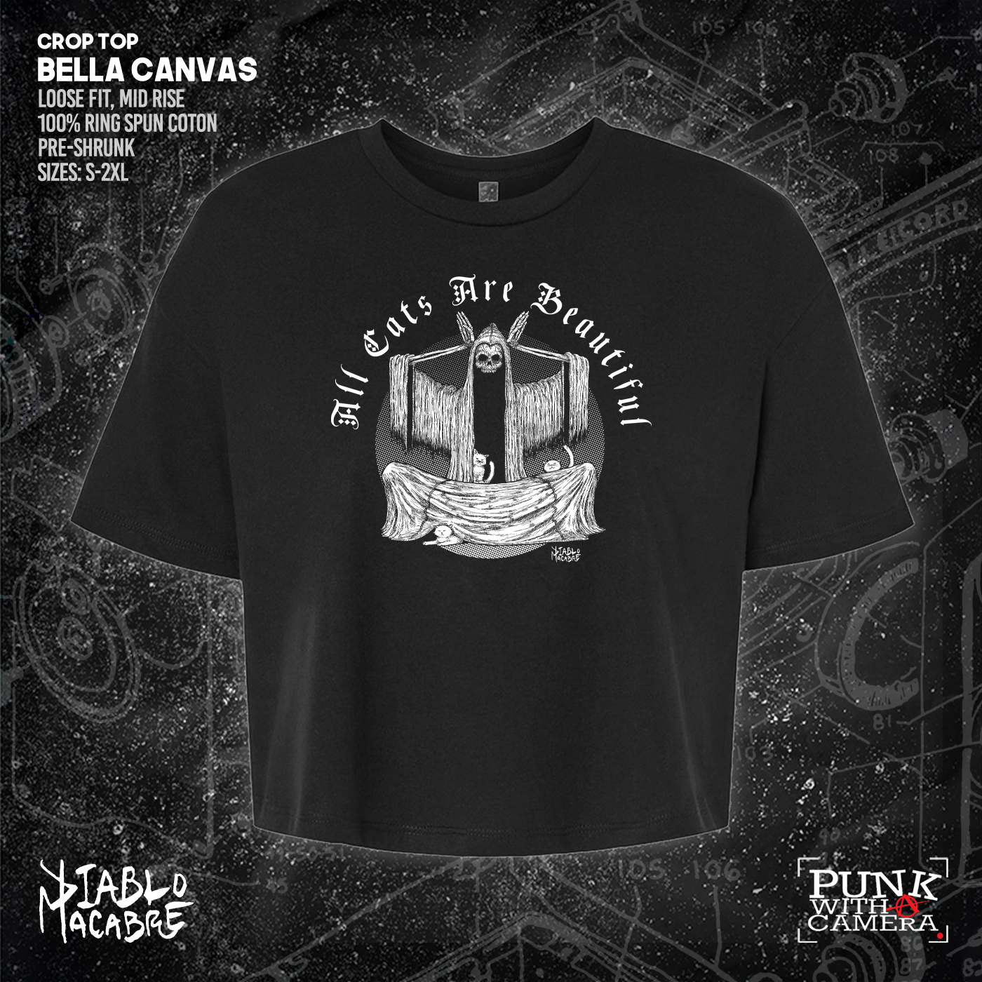 All Cats Are Beautiful - Skull - Diablo Macabre