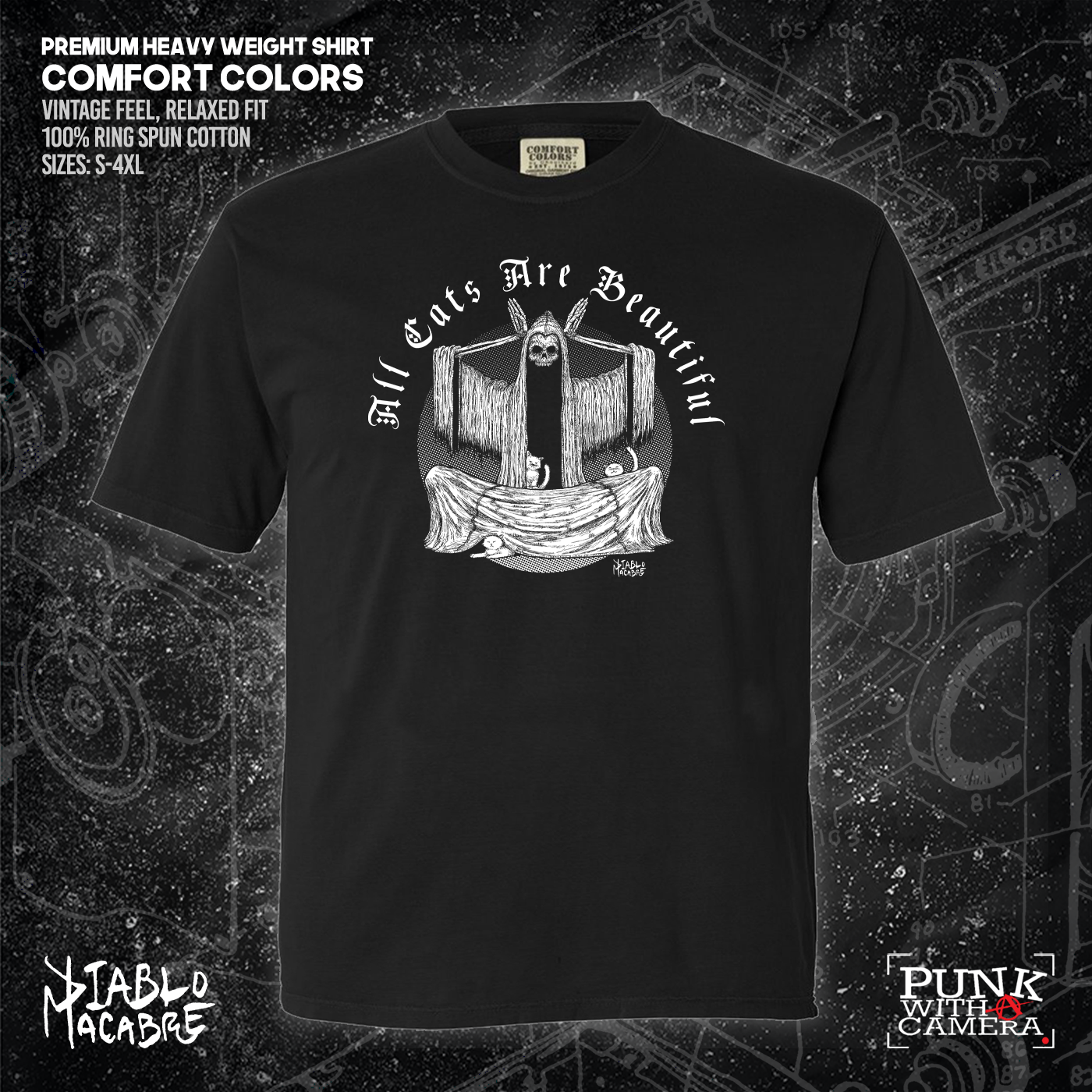 All Cats Are Beautiful - Skull - Diablo Macabre