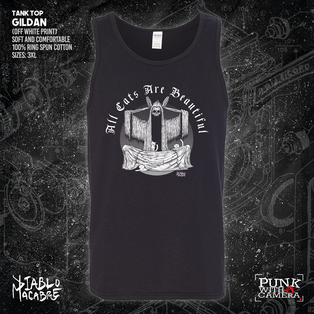 All Cats Are Beautiful - Skull - Diablo Macabre