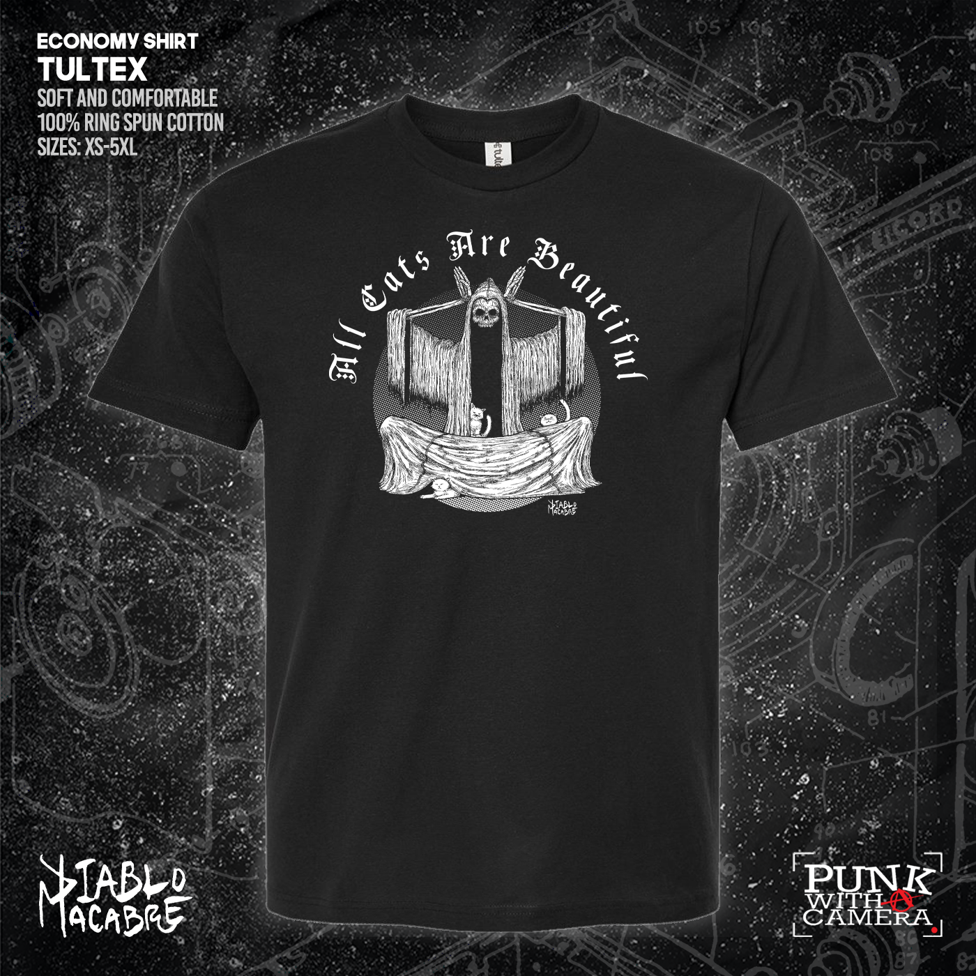 All Cats Are Beautiful - Skull - Diablo Macabre