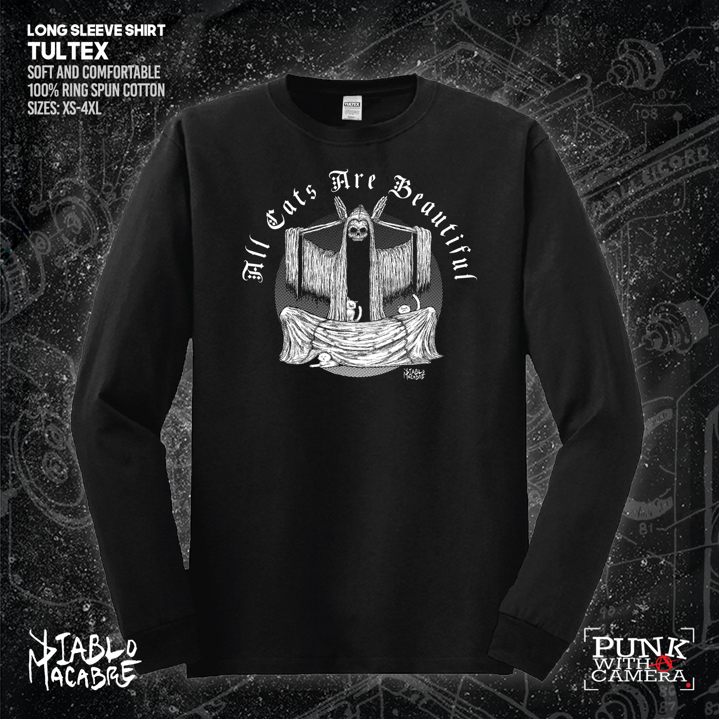 All Cats Are Beautiful - Skull - Diablo Macabre