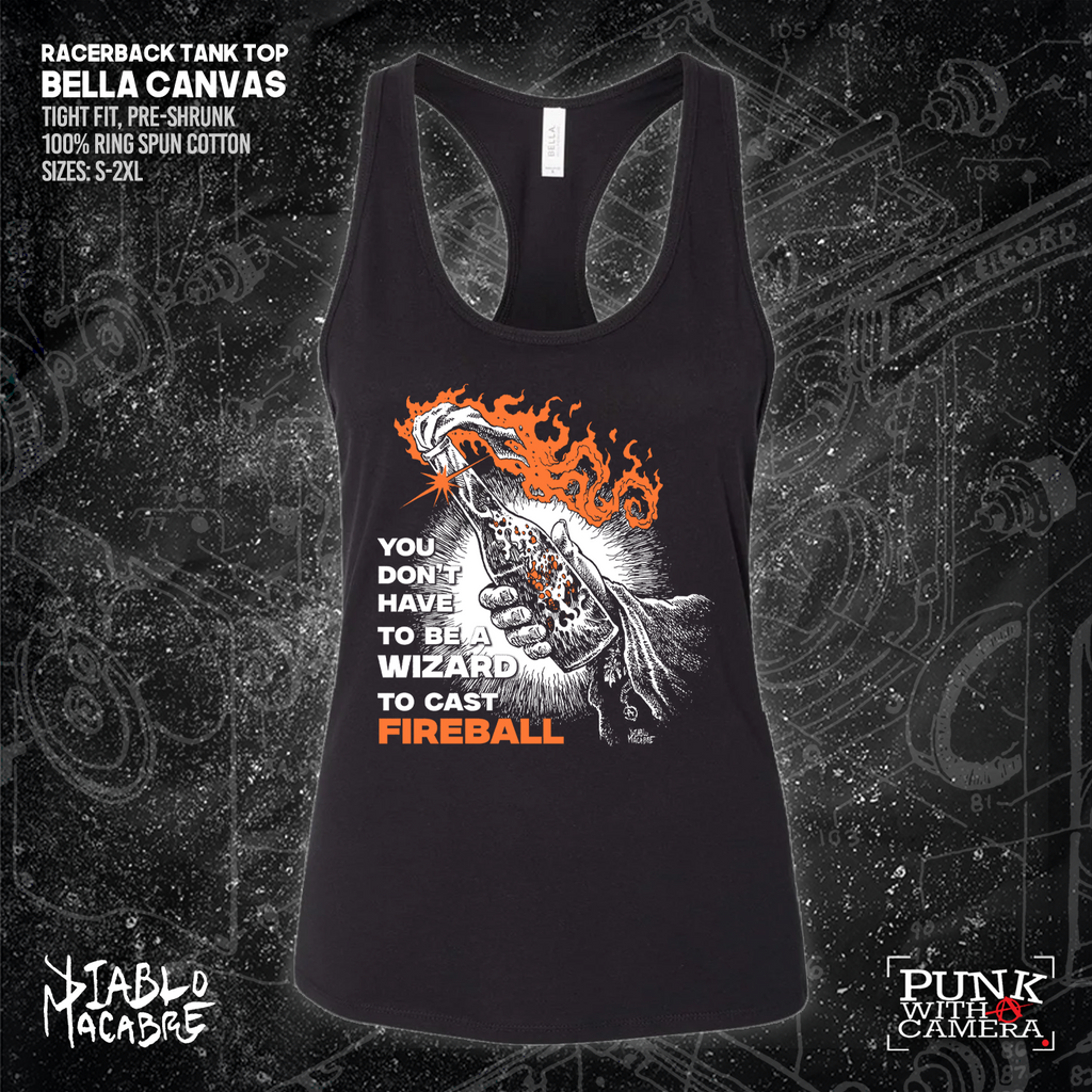 You Don't Need To Be A Wizard To Cast A Fireball - Orange Two Color Version - Diablo Macabre
