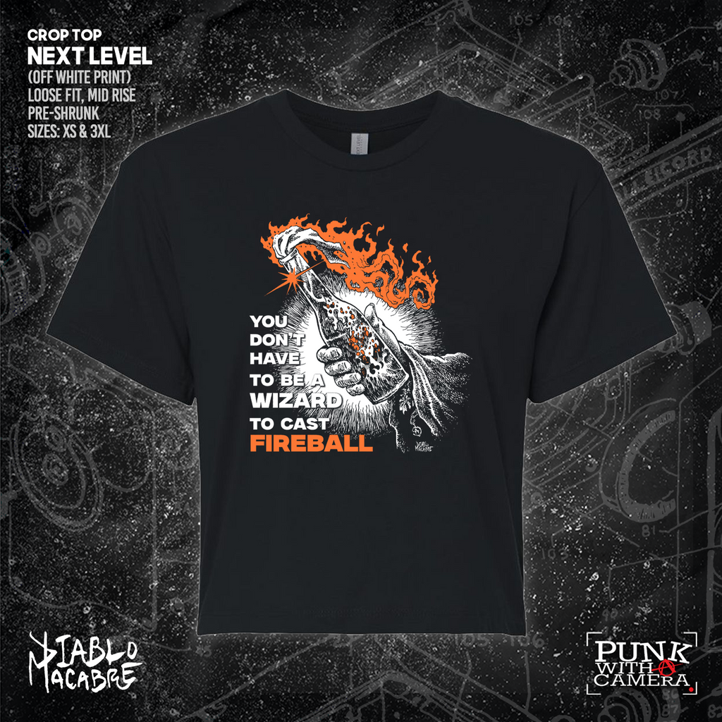 You Don't Need To Be A Wizard To Cast A Fireball - Orange Two Color Version - Diablo Macabre