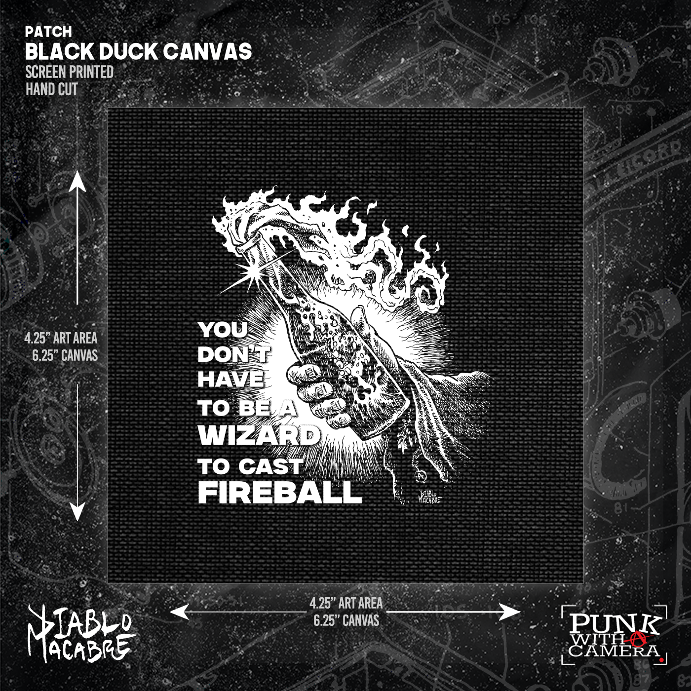 You Don't Need To Be A Wizard To Cast Fireball  - Patch (4x4)