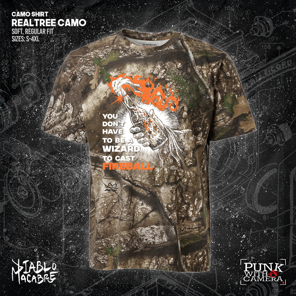 You Don't Need To Be A Wizard To Cast A Fireball - Orange Two Color Version - Diablo Macabre