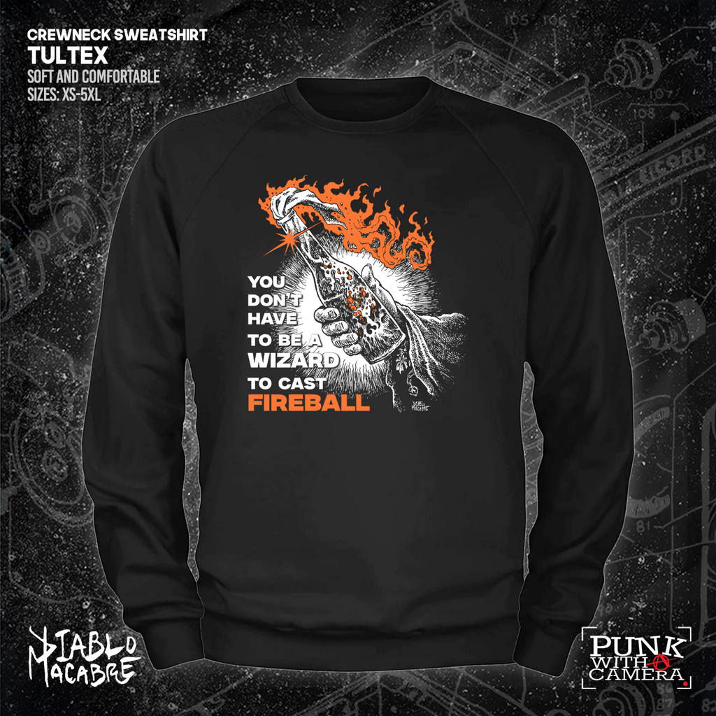 You Don't Need To Be A Wizard To Cast A Fireball - Orange Two Color Version - Diablo Macabre