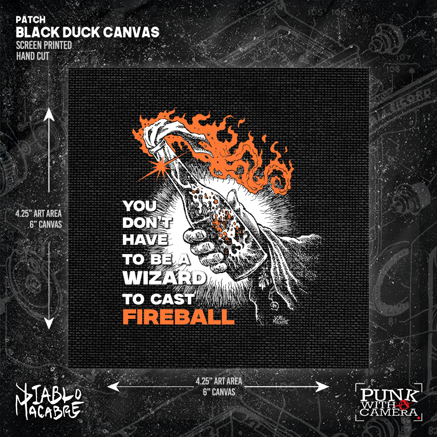 You Don't Have To Be A Wizard To Cast Fireball  - Patch (6x6)