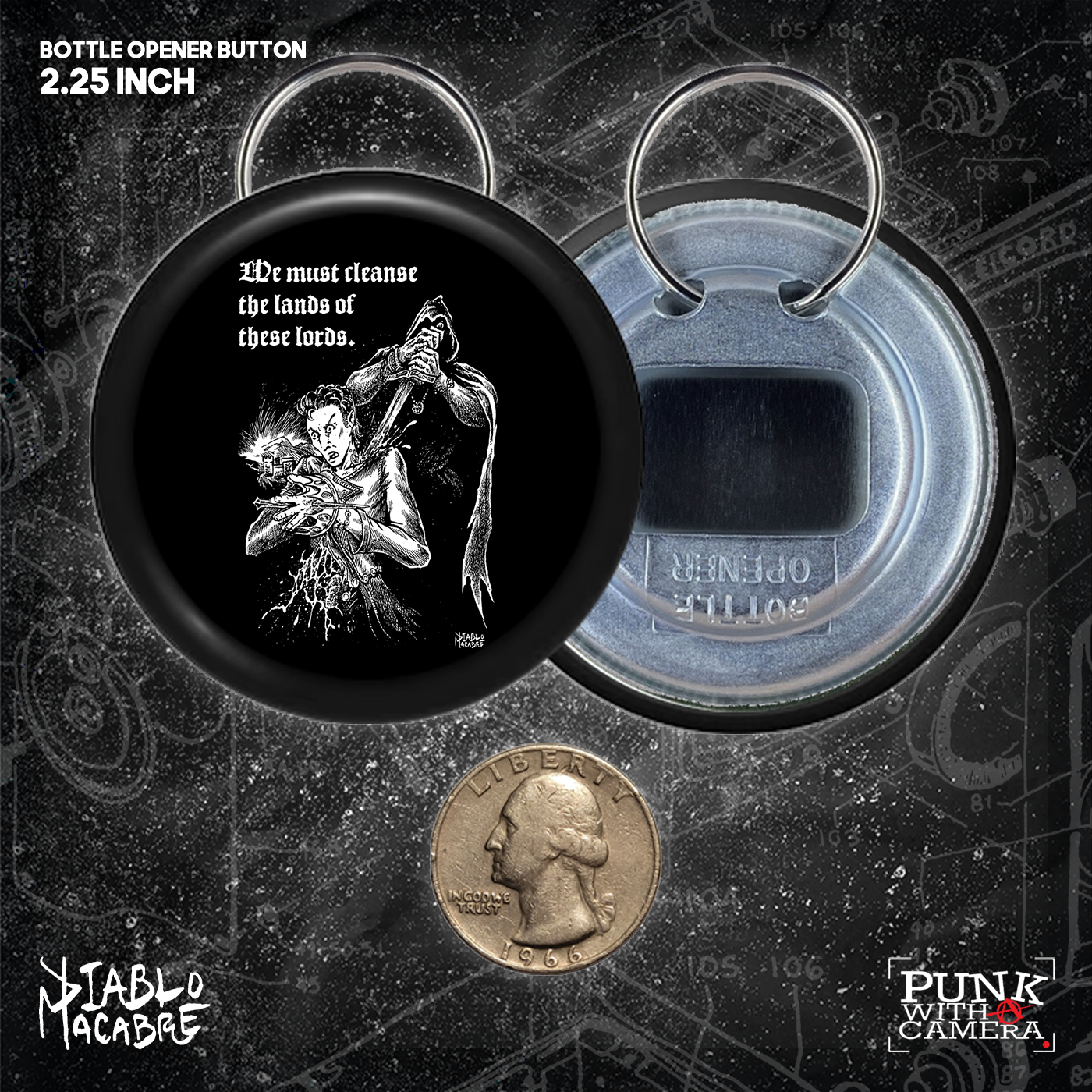 We Must Cleanse The Lords Of These Lands - Button 2.25 Inch