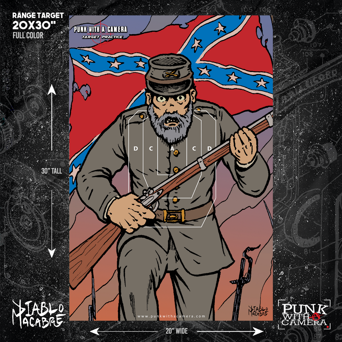 Confederate - Rifle - Gun Range Target