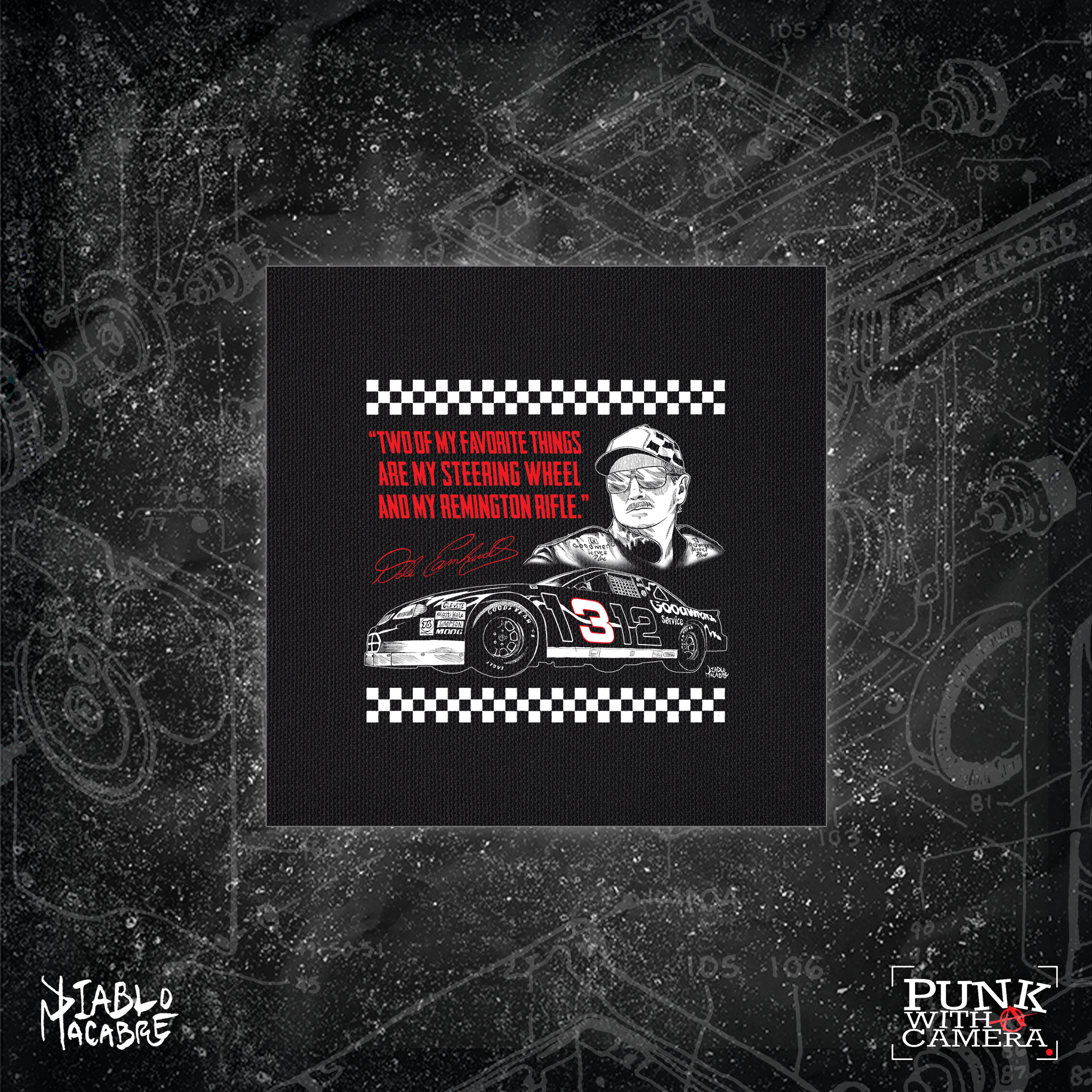 Two Of My Favorite Things Are My Steering Wheel And My Remington Rifle. - Two Color - Diablo Macabre