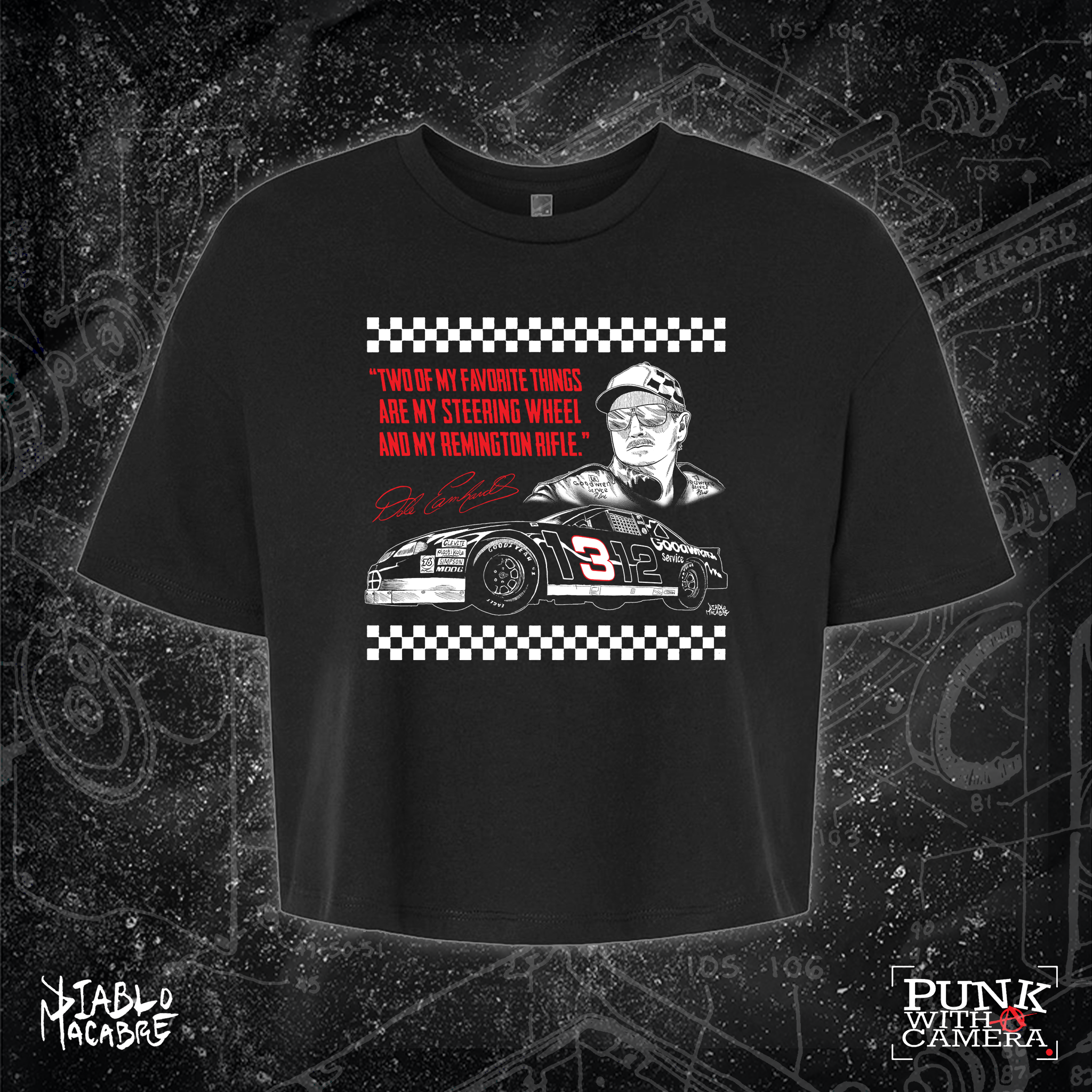 Two Of My Favorite Things Are My Steering Wheel And My Remington Rifle. - Two Color - Diablo Macabre