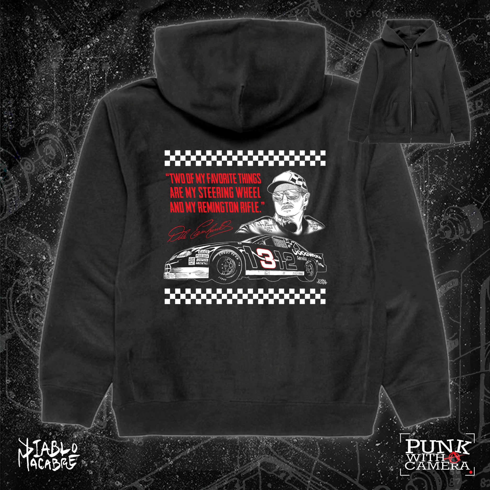 Two Of My Favorite Things Are My Steering Wheel And My Remington Rifle. - Two Color - Diablo Macabre