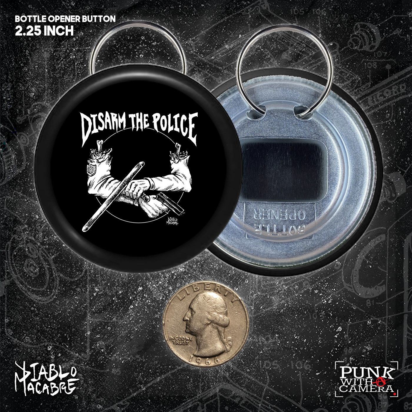 DisARM The Police - Buttons (1, 1.25 1.5, & 2.25 Inch)
