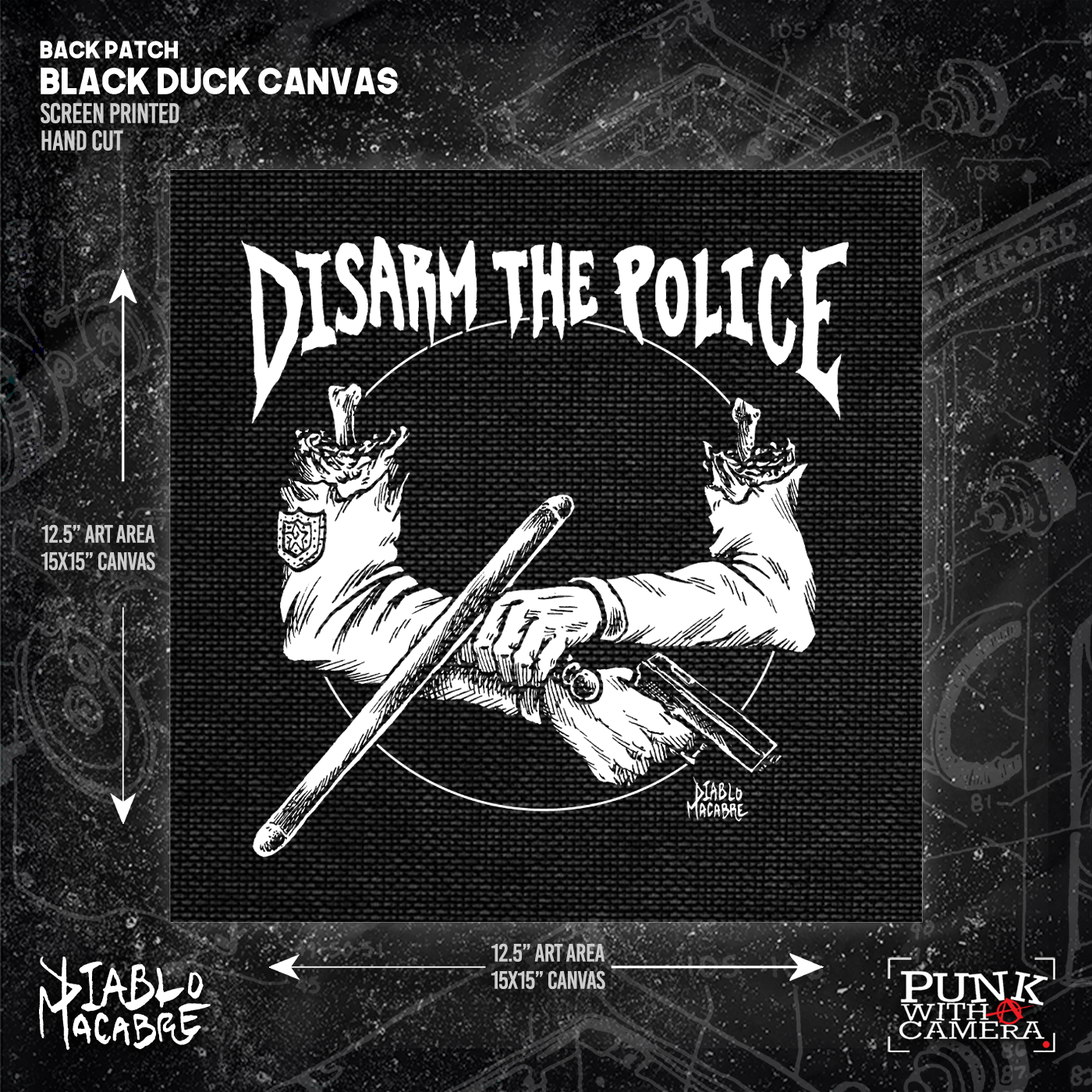 DisARM The Police  - Backpatch