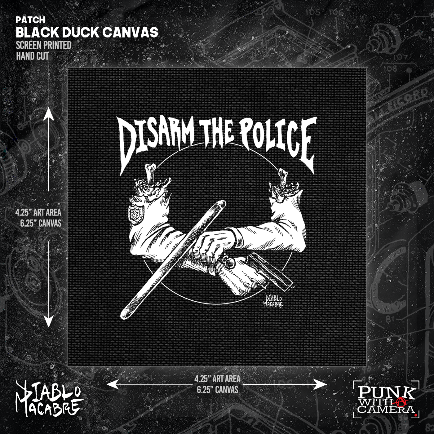 Disarm The Police - Patch (4x4) - Diablo Macabre