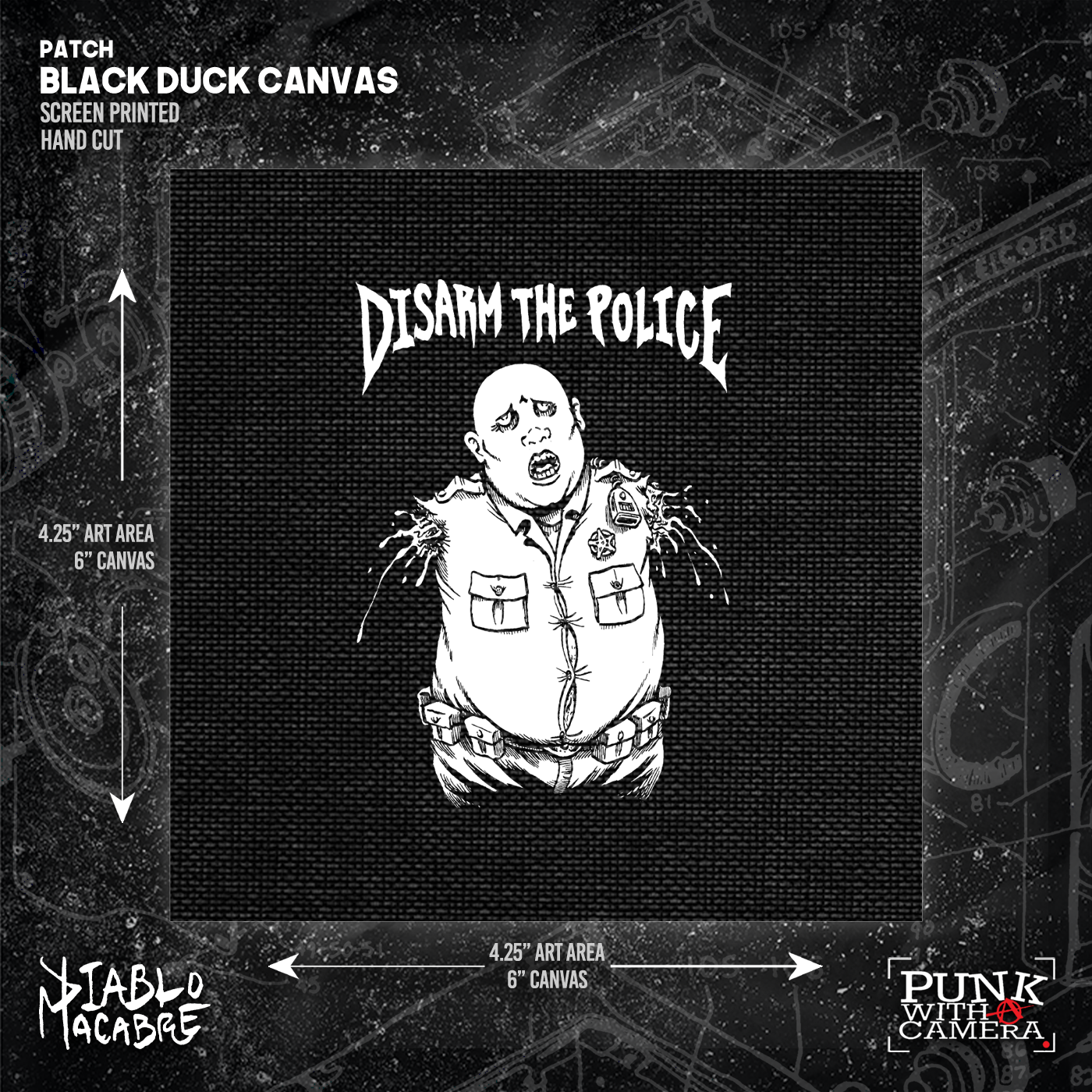 Disarm The Police (Torso) - Patch (6x6) - Diablo Macabre