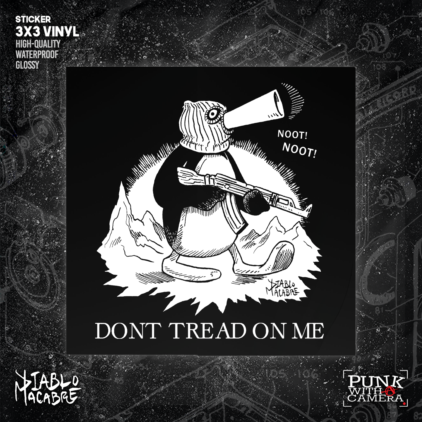 Noot Noot Don't Tread On Me - Sticker (3X3)